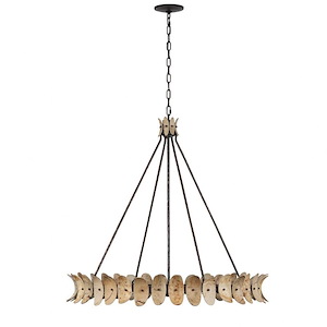 Monarch - 8 Light Chandelier In Bohemian Style by Breegan Jane -35.2 Inches Tall and 36 Inches Wide
