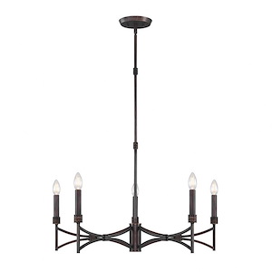 Gardner - 5 Light Chandelier-5 Inch Tall and 30 Inch Wide