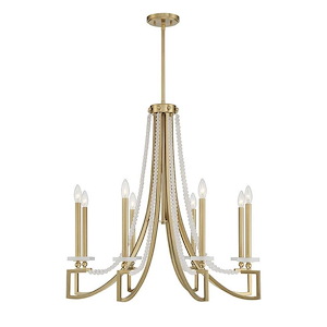 Helen - 8 Light Chandelier In Vintage Style-31.75 Inches Tall and 32 Inches Wide