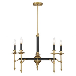 Consulate - 5 Light Chandelier-20 Inch Tall and 28 Inch Wide