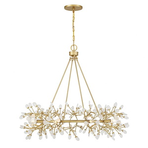 Once - 8 Light Chandelier-32 Inch Tall and 36 Inch Wide