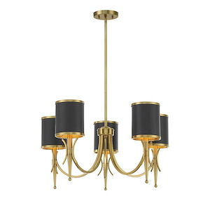 Quincy - 5 Light Chandelier In Modern Style-14.25 Inches Tall and 27 Inches Wide - 1279338