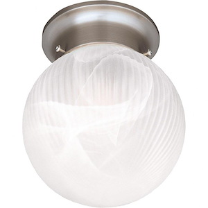 1 Light Flush Mount-MissionStyle-7.13 inches tall by 6 inches wide