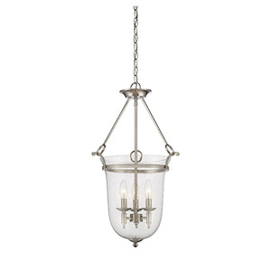 3 Light Foyer-Traditional Style with Transition Inspirations-24.5 inches tall by 16 inches wide