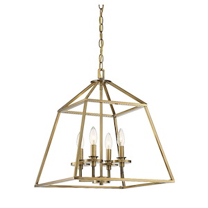 4 Light Foyer-Transitional Style with Contemporary Inspirations-20.13 inches tall by 24 inches wide