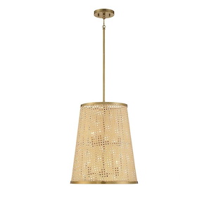 Astoria - 6 Light Pendant In Bohemian/Eclectic Style-19 Inches Tall And 16 Inches Wide