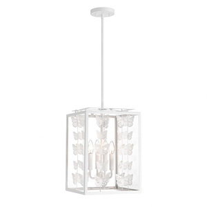 Birch - 4 Light Pendant In Modern Style-17 Inches Tall and 12 Inches Wide