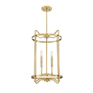 4 Light Foyer-Transitional Style with Farmhouse and Contemporary Inspirations-24 inches tall by 16 inches wide - 929659