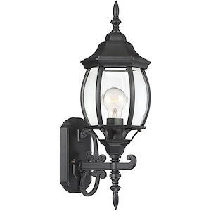 1 Light Outdoor Wall Lantern in Traditional Style-18 Inches Tall and 7 Inches Wide