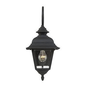 1 Light Outdoor Wall Lantern-Traditional Style with Transitional Inspirations-19.5 inches tall by 8.88 inches wide - 97589