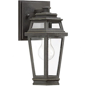 1 Light Outdoor Wall Lantern-Traditional Style with Transitional Inspirations-11.9 inches tall by 7.08 inches wide