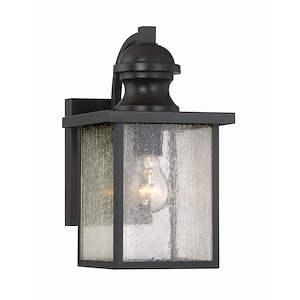 1 Light Outdoor Wall Lantern-Traditional Style with Transitional and Contemporary Inspirations-13.5 inches tall by 7.25 inches wide
