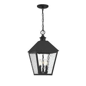 3 Light Outdoor Pendant-Traditional Style with Rustic and Farmhouse Inspirations-20.5 inches tall by 11 inches wide