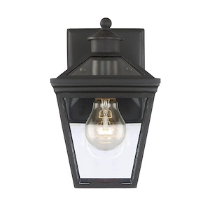 1 Light Outdoor Wall Lantern-Modern Farmhouse Style with Rustic and Transitional Inspirations-9.5 inches tall by 6 inches wide - 145407