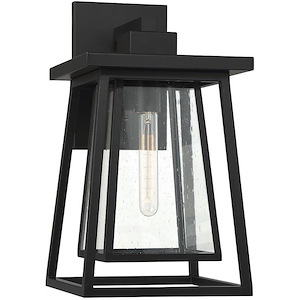 Denver - 1 Light Outdoor Wall Lantern In Mission Style-18 Inches Tall And 10 Inches Wide