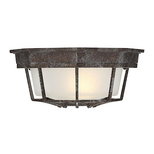 1 Light Outdoor Flush Mount-Industrial Style with Vintage and Contemporary Inspirations-13.5 inches tall by 5 inches wide - 1084256