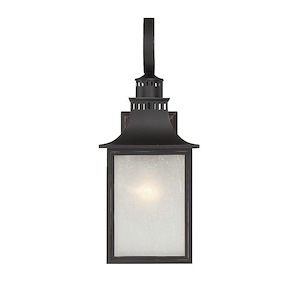 1 Light Outdoor Wall Lantern-Modern Farmhouse Style with Rustic and Transitional Inspirations-17.75 inches tall by 7 inches wide - 100359