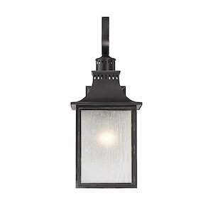 3 Light Outdoor Wall Lantern-Modern Farmhouse Style with Rustic and Transitional Inspirations-26.75 inches tall by 10 inches wide