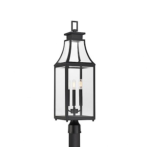 Emery - 3 Light Outdoor Post Lantern-29.25 Inch Tall and 8.25 Inch Wide