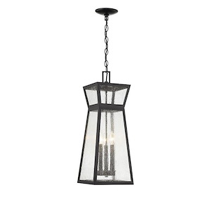 Millford - 3 Light Outdoor Hanging Lantern In Modern Style-23.5 Inches Tall and 9 Inches Wide - 1279370