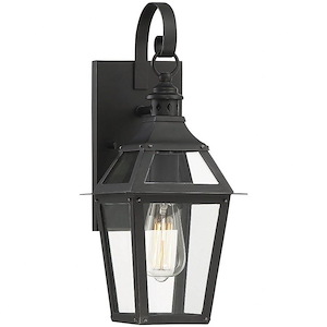 1 Light Outdoor Wall Sconce-Traditional Style with Rustic and Farmhouse Inspirations-17.5 inches tall by 7 inches wide