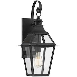 1 Light Outdoor Wall Sconce-Traditional Style with Rustic and Farmhouse Inspirations-22.38 inches tall by 9 inches wide