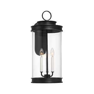 Englewood - 3 Light Outdoor Wall Lantern In Traditional Style-23.5 Inches Tall and 10.5 Inches Wide