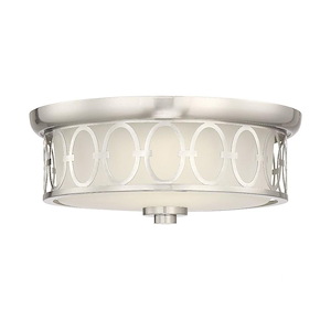 30W 1 LED Square Flush Mount-Contemporary Style with Traditional and Glam Inspirations-5.5 inches tall by 14 inches wide - 882137