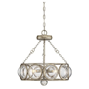 3 Light Convertible Semi-Flush Mount-Glam Style with Mid-Century Modern and Vintage Inspirations-18.5 inches tall by 18 inches wide - 1150632