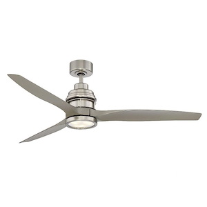 3 Blade Ceiling Fan with Light Kit-Modern Style with Contemporary and Transitional Inspirations-9.58 inches tall by 60 inches wide