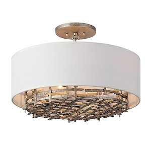 Cameo - 4 Light Convertible Semi-Flush Mount In Modern Style-8.5 Inches Tall and 20 Inches Wide - 1300621