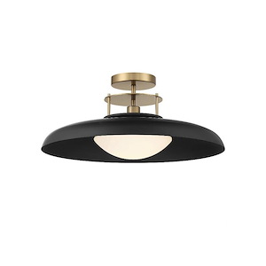 Gavin - 1 Light Semi-Flush Mount In VIntage Style-9 Inches Tall and 20 Inches Wide - 1105784