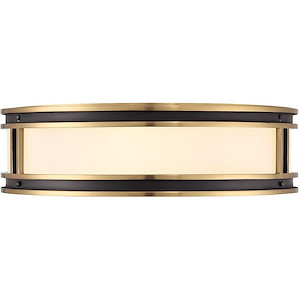 Alberti - 4 Light Flush Mount In Modern Style-5.25 Inches Tall and 18.5 Inches Wide