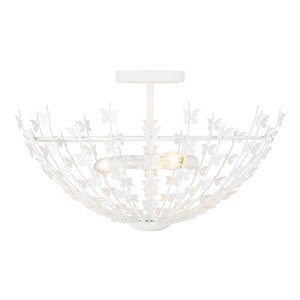 Birch - 3 Light Semi-Flush Mount In Modern Style-11 Inches Tall and 20 Inches Wide - 1324940