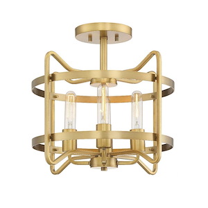 4 Light Semi-Flush Mount-Transitional Style with Farmhouse and Contemporary Inspirations-14.75 inches tall by 16 inches wide - 929660