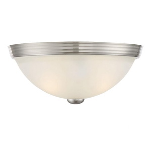 2 Light Flush Mount-Traditional Style with Transitional and Contemporary Inspirations-4.5 inches tall by 11 inches wide