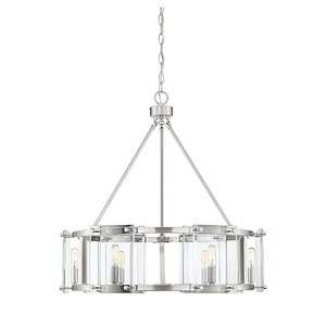 6 Light Pendant-Contemporary Style with Modern and Inspirations-24 inches tall by 28 inches wide - 820633