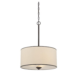 3 Light Pendant-Traditional Style with Transitional and Shabby Chic Inspirations-25 inches tall by 18 inches wide - 440602