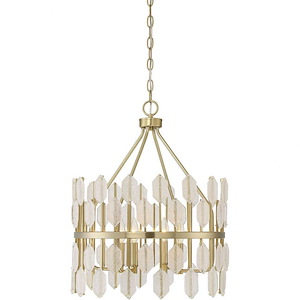 4 Light Pendant-Glam Style with Mid-Century Modern and Contemporary Inspirations-23.13 inches tall by 18.38 inches wide - 1146662