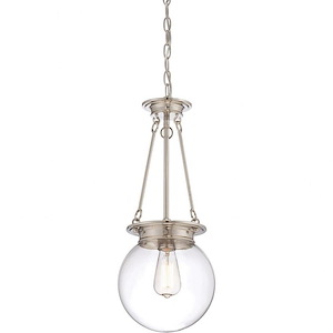 1 Light Pendant-Traditional Style with Transitional and Contemporary Inspirations-22 inches tall by 9 inches wide