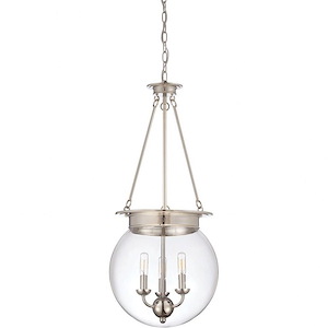 3 Light Pendant-Traditional Style with Transitional and Contemporary Inspirations-32 inches tall by 14 inches wide
