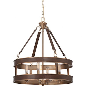 4 Light Pendant-EclecticStyle with Transitional Inspirations-26 inches tall by 22 inches wide