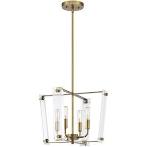 4 Light Pendant-Transitional Style with Modern and Contemporary Inspirations-11 inches tall by 16 inches wide - 929654
