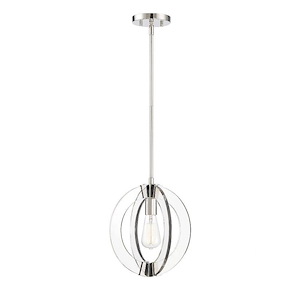 1 Light Pendant-Modern Style with Contemporary and Bohemian Inspirations-16 inches tall by 12 inches wide