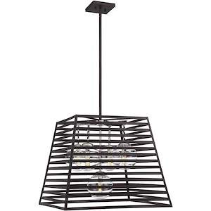 5 Light Pendant-Contemporary Style with Transitional and Industrial Inspirations-20 inches tall by 24 inches wide - 1146515