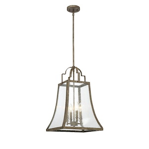 4 Light Pendant-Shabby Chic Style with Bohemian and Transitional Inspirations-31 inches tall by 14 inches wide - 477852