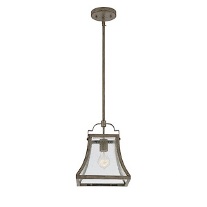 1 Light Mini Pendant-Shabby Chic Style with Bohemian and Transitional Inspirations-14.5 inches tall by 9.5 inches wide - 477851