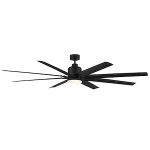 Bluffton - 8 Blade Ceiling Fan with Light Kit in Modern Style-14.5 Inches Tall and 72 Inches Wide