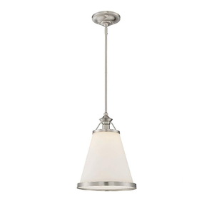 1 Light Mini-Pendant-Transitional Style with Traditional and Contemporary Inspirations-9.5 inches tall by 10 inches wide