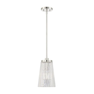 Chantilly - 1 Light Pendant In Vintage Style-13 Inches Tall and 8 Inches Wide